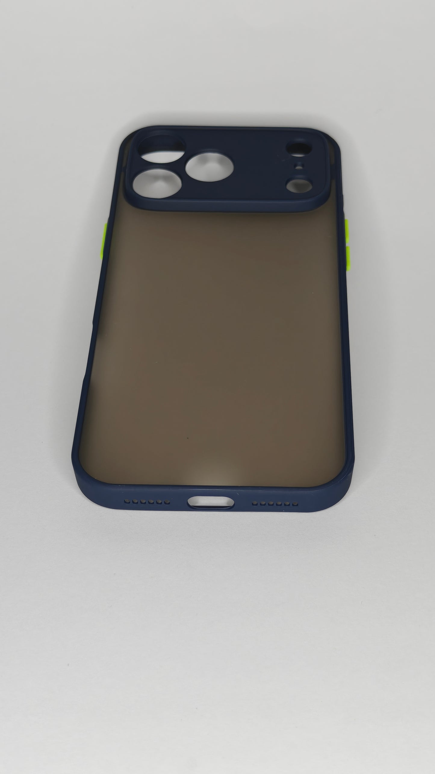 iPhone 17 Pro Max permatomas mėlynas dėklas