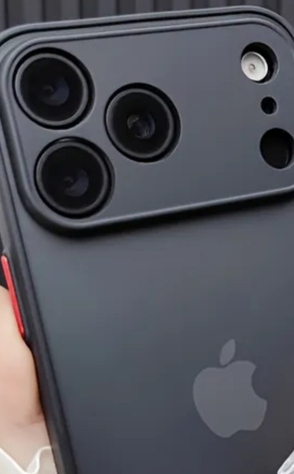 iPhone 17 Pro Max permatomas mėlynas dėklas